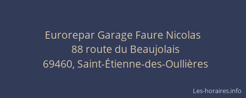 Eurorepar Garage Faure Nicolas