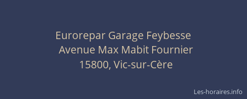 Eurorepar Garage Feybesse