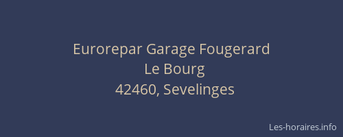 Eurorepar Garage Fougerard