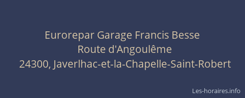 Eurorepar Garage Francis Besse