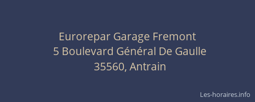 Eurorepar Garage Fremont