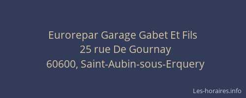Eurorepar Garage Gabet Et Fils