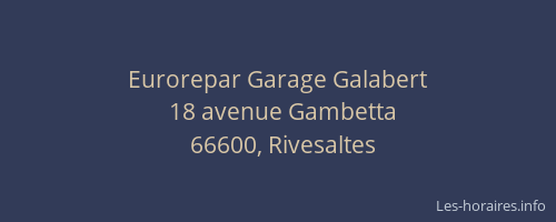 Eurorepar Garage Galabert