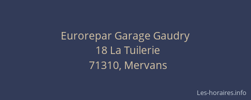 Eurorepar Garage Gaudry