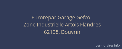 Eurorepar Garage Gefco