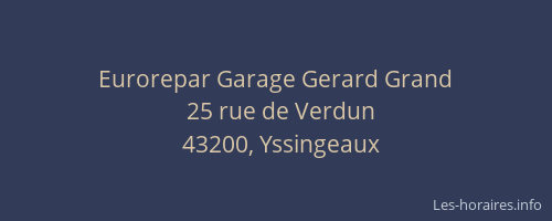 Eurorepar Garage Gerard Grand