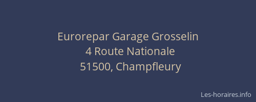 Eurorepar Garage Grosselin