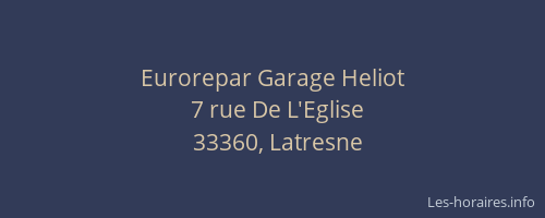 Eurorepar Garage Heliot