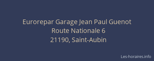 Eurorepar Garage Jean Paul Guenot