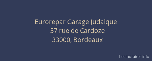 Eurorepar Garage Judaique