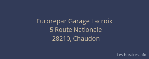 Eurorepar Garage Lacroix