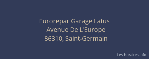 Eurorepar Garage Latus