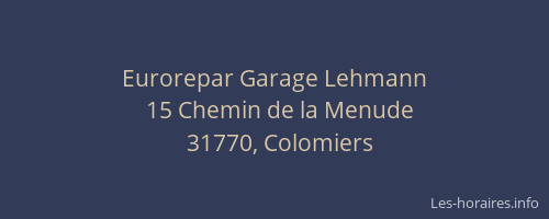 Eurorepar Garage Lehmann