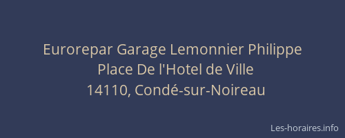 Eurorepar Garage Lemonnier Philippe