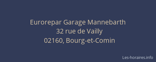 Eurorepar Garage Mannebarth