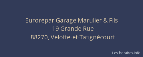 Eurorepar Garage Marulier & Fils