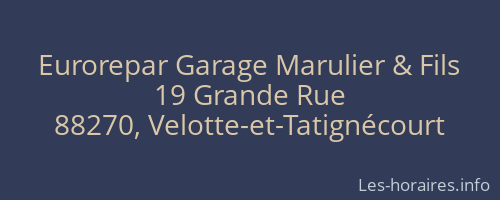 Eurorepar Garage Marulier & Fils
