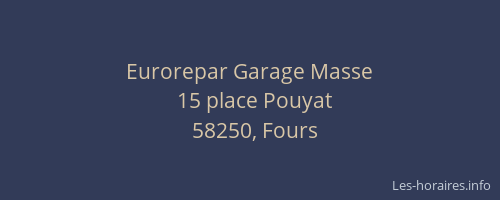 Eurorepar Garage Masse