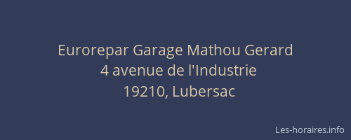 Eurorepar Garage Mathou Gerard