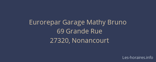 Eurorepar Garage Mathy Bruno