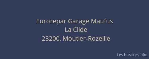 Eurorepar Garage Maufus