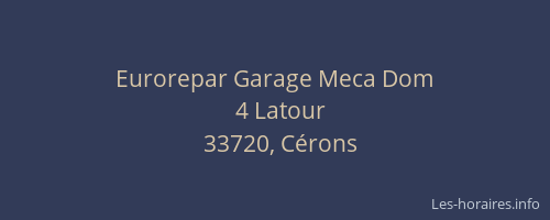 Eurorepar Garage Meca Dom