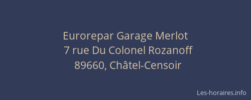 Eurorepar Garage Merlot