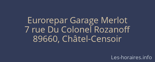 Eurorepar Garage Merlot