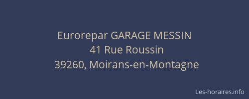 Eurorepar GARAGE MESSIN