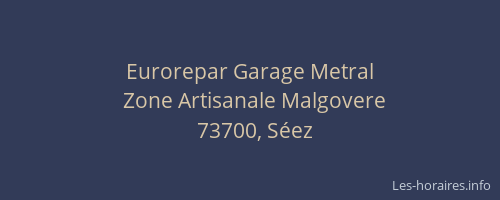 Eurorepar Garage Metral