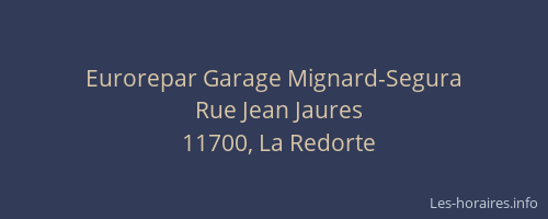 Eurorepar Garage Mignard-Segura