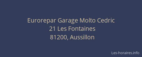 Eurorepar Garage Molto Cedric