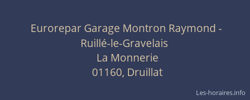 Eurorepar Garage Montron Raymond - Ruillé-le-Gravelais