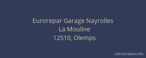 Eurorepar Garage Nayrolles