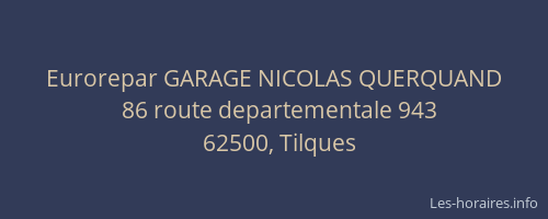Eurorepar GARAGE NICOLAS QUERQUAND