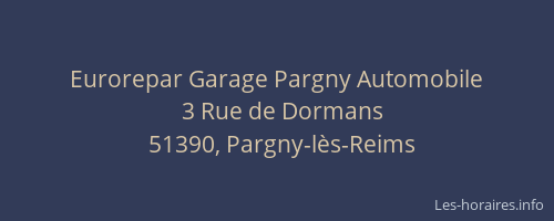 Eurorepar Garage Pargny Automobile