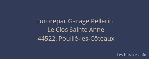 Eurorepar Garage Pellerin
