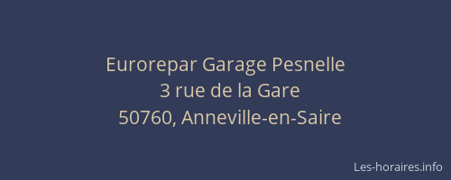 Eurorepar Garage Pesnelle