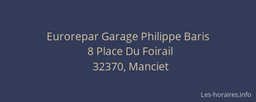 Eurorepar Garage Philippe Baris
