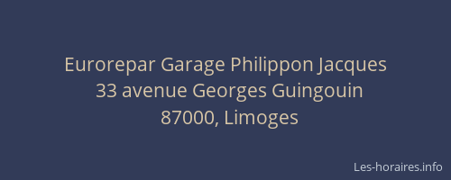 Eurorepar Garage Philippon Jacques