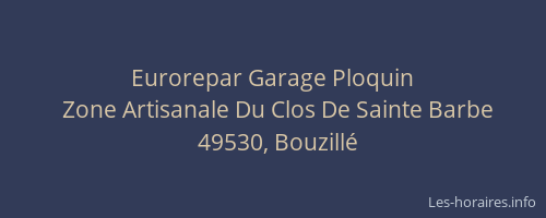 Eurorepar Garage Ploquin