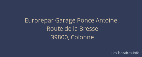 Eurorepar Garage Ponce Antoine
