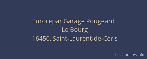 Eurorepar Garage Pougeard