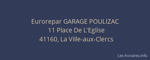 Eurorepar GARAGE POULIZAC