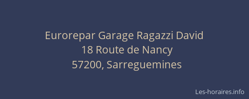 Eurorepar Garage Ragazzi David