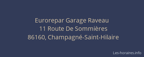 Eurorepar Garage Raveau