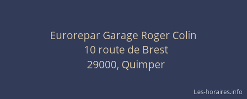 Eurorepar Garage Roger Colin
