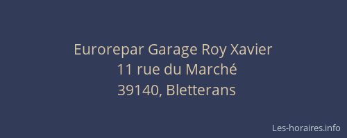 Eurorepar Garage Roy Xavier