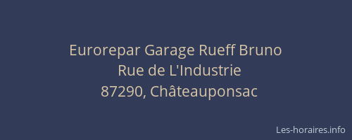 Eurorepar Garage Rueff Bruno