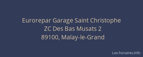 Eurorepar Garage Saint Christophe